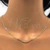 Oro Laminado Basic Necklace, Gold Filled Style Mariner Design, Polished, Golden Finish, 04.213.0032.18