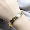 Stainless Steel Solid Bracelet, Polished, Golden Finish, 03.63.22979.09
