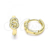 Oro Laminado Huggie Hoop, Gold Filled Style Polished, Golden Finish, 02.213.0274.12