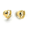 Oro Laminado Huggie Hoop, Gold Filled Style Polished, Golden Finish, 02.94.0041