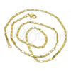 Oro Laminado Basic Necklace, Gold Filled Style Polished, Golden Finish, 04.213.0096.20