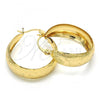 Oro Laminado Medium Hoop, Gold Filled Style Polished, Golden Finish, 02.106.0001.30