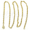 Oro Laminado Basic Necklace, Gold Filled Style Polished, Golden Finish, 04.213.0067.20
