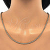 Oro Laminado Basic Necklace, Gold Filled Style Rope Design, Polished, Golden Finish, 5.222.035.24