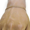 Gold Tone Basic Bracelet, Curb Design, Polished, Golden Finish, 04.242.0025.08GT