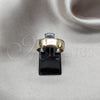 Stainless Steel Mens Ring, Polished, Golden Finish, 01.63.0731.06