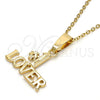 Oro Laminado Fancy Pendant, Gold Filled Style Polished, Golden Finish, 5.181.001