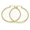 Oro Laminado Medium Hoop, Gold Filled Style Polished, Golden Finish, 5.134.008.40