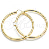 Oro Laminado Extra Large Hoop, Gold Filled Style Hollow Design, Polished, Golden Finish, 02.170.0314.80