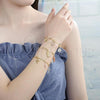 Oro Laminado Charm Bracelet, Gold Filled Style San Benito Design, Polished, Tricolor, 03.351.0031.07
