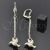 Oro Laminado Long Earring, Gold Filled Style Bird Design, with  Cubic Zirconia, Golden Finish, 5.088.003