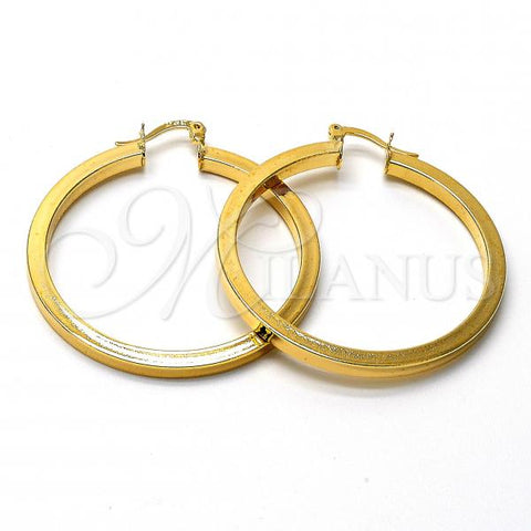 Oro Laminado Medium Hoop, Gold Filled Style Polished, Golden Finish, 5.136.024.40