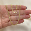 Oro Laminado Basic Necklace, Gold Filled Style Polished, Golden Finish, 04.213.0106.20
