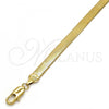 Oro Laminado Basic Bracelet, Gold Filled Style Herringbone Design, Polished, Golden Finish, 5.221.005.2.08