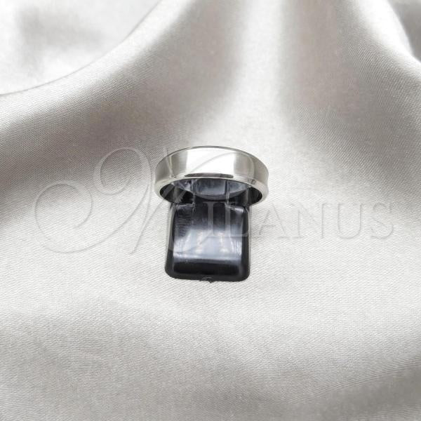 Stainless Steel Mens Ring, Matte Finish, Steel Finish, 01.63.0734.06