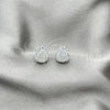 Sterling Silver Stud Earring, with Ivory Pearl, Polished, Silver Finish, 02.399.0056