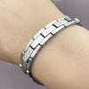 Stainless Steel Solid Bracelet, Polished, Steel Finish, 03.114.0225.5.08