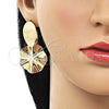 Oro Laminado Long Earring, Gold Filled Style Polished, Golden Finish, 02.385.0029