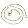 Oro Laminado Basic Anklet, Gold Filled Style Polished, Golden Finish, 04.213.0226.11