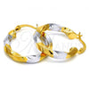 Oro Laminado Small Hoop, Gold Filled Style Polished, Two Tone, 02.170.0095.25