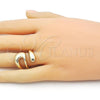 Oro Laminado Elegant Ring, Gold Filled Style Polished, Golden Finish, 01.60.0010