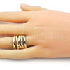 Oro Laminado Elegant Ring, Gold Filled Style Polished, Golden Finish, 01.341.0149