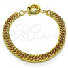 Oro Laminado Basic Anklet, Gold Filled Style Polished, Golden Finish, 03.319.0006.10
