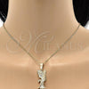 Oro Laminado Fancy Pendant, Gold Filled Style Eagle Design, Diamond Cutting Finish, Golden Finish, 5.183.020