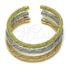 Oro Laminado Trio Bangle, Gold Filled Style Polished, Tricolor, 07.170.0013