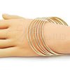 Oro Laminado Semanario Bangle, Gold Filled Style Polished, Golden Finish, 5.232.002.06 (02 MM Thickness, Size 6 - 2.75 Diameter)