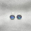 Sterling Silver Stud Earring, Ball Design, with Volcano Opal, Polished, Silver Finish, 02.410.0001.5