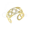 Oro Laminado Toe Ring, Gold Filled Style Infinite Design, Polished, Golden Finish, 01.376.0006 (One size fits all)