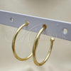 Oro Laminado Medium Hoop, Gold Filled Style Polished, Golden Finish, 5.124.024