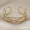 Oro Laminado Individual Bangle, Gold Filled Style Infinite Design, Polished, Golden Finish, 07.282.0042