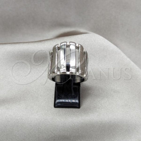 Stainless Steel Mens Ring, Polished, Steel Finish, 01.63.0588.08