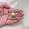 Oro Laminado Medium Hoop, Gold Filled Style Polished, Golden Finish, 02.170.0460.30