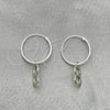 Sterling Silver Small Hoop, Infinite Design, Polished, Silver Finish, 02.401.0024.15