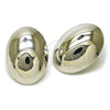 Rhodium Plated Stud Earring, Hollow Design, Polished, Rhodium Finish, 02.411.0040.1