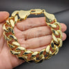 Oro Laminado Basic Bracelet, Gold Filled Style Chunky Design, Polished, Golden Finish, 03.419.0010.09