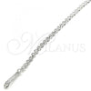 Sterling Silver Fancy Bracelet, with White Cubic Zirconia, Polished, Rhodium Finish, 03.286.0002.08