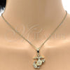 Oro Laminado Fancy Pendant, Gold Filled Style Anchor Design, Diamond Cutting Finish, Golden Finish, 5.186.023