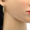Oro Laminado Small Hoop, Gold Filled Style Diamond Cutting Finish, Two Tone, 02.170.0089.15