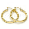Oro Laminado Small Hoop, Gold Filled Style Polished, Golden Finish, 02.58.0021.25