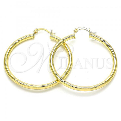 Oro Laminado Large Hoop, Gold Filled Style Polished, Golden Finish, 5.134.021.45
