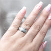 Stainless Steel Mens Ring, Brushed Finish, Rhodium Finish, 01.63.0713.07