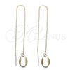 Oro Laminado Threader Earring, Gold Filled Style Golden Finish, 5.116.001