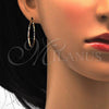 Oro Laminado Medium Hoop, Gold Filled Style Diamond Cutting Finish, Tricolor, 5.138.031.30