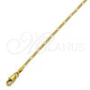 Oro Laminado Basic Necklace, Gold Filled Style Figaro Design, Polished, Golden Finish, 5.222.019.16