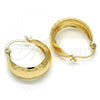 Oro Laminado Small Hoop, Gold Filled Style Polished, Golden Finish, 02.106.0016.20