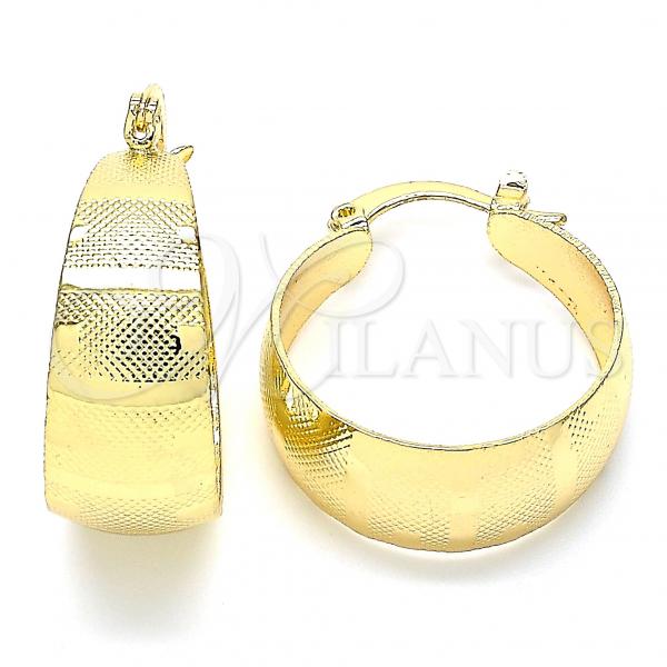 Oro Laminado Small Hoop, Gold Filled Style Polished, Golden Finish, 02.170.0362.20